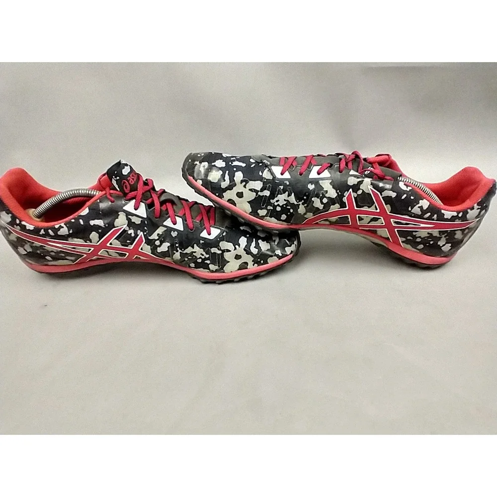 Asics Gun Lap Mens 13 G508Y Cross Freak 2 Black Fiery Red Gray No Spikes‎ Track